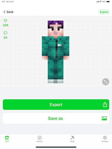 Screenshot 3D Skins Maker for Minecraft