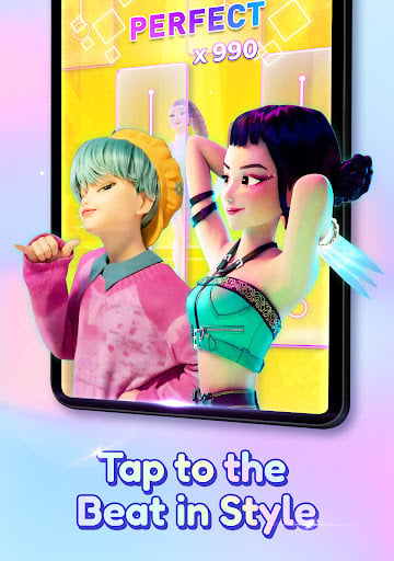 Screenshot Kpop Tiles: Piano Rhythm Game